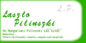 laszlo pilinszki business card